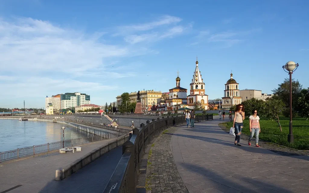 Lower Embankment. Irkutsk, Russia